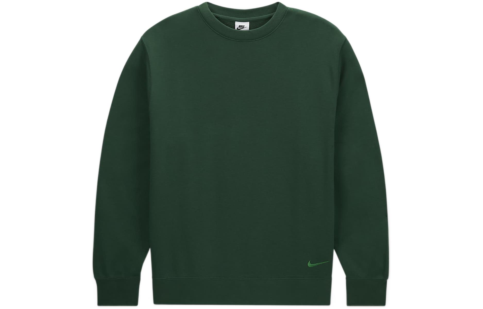 Nike Sweatshirts Men s Green Crew Neck Moderate Regular FB7223-341 XL