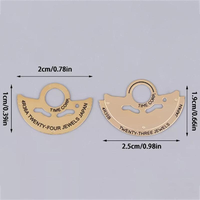 Classical Color Design Smartwatch Movement Part NH35 Modified 4R35B/36A Movement Metal Sheet With Engraved Letter