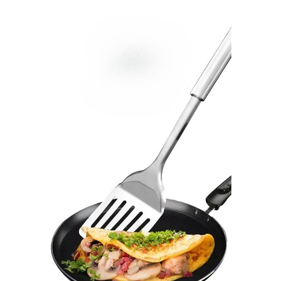 304 Stainless Steel Long Handle Wok Spatula Shovel Spoon Cooking Kitchen Tools Wok Ladle Skimmer Spoon Cooking Tools Utensil Set