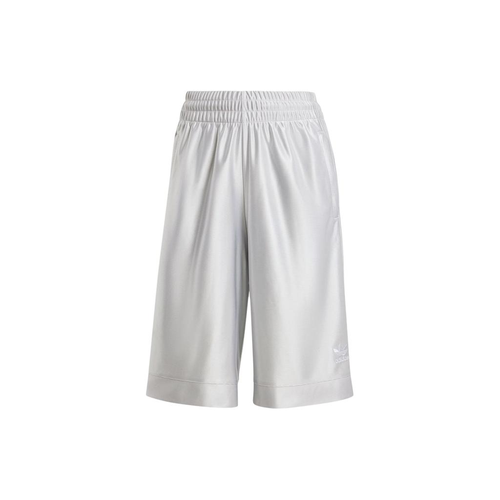 Adidas Originals Premium Basketball Shorts With Solid Color Logo Women Shorts Light-Grey IT9768