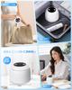 Ultrasonic Cleaner for Dentures, Dentures, Mouthguards, Toothbrushes, and Jewelry. Features include 45000Hz high-frequency vibration, 360° three-dimen