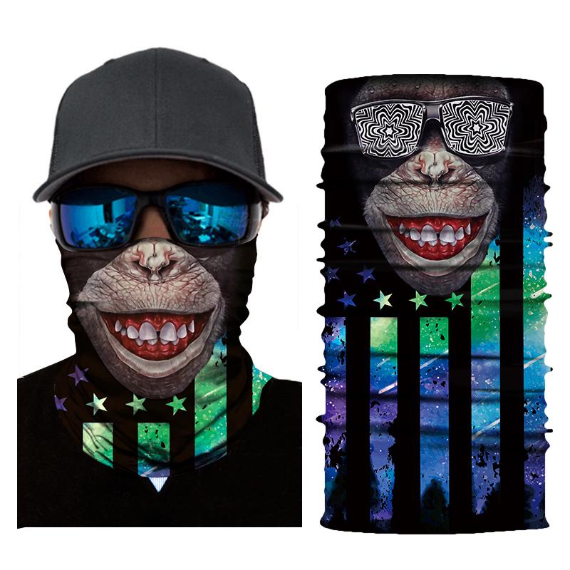 HEROBIKER HEROBIKER Motorcycle Face Mask Black Skull Balaclava Biker Face Shield Skull Bandanas Sun Mask