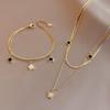 14k Gold Five-Pointed Star Shell Necklace - Women's Elegant Korean Clavicle Chain