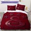 Galatasaray S.K Pattern Bedding,Quilt Set Quilt Cover Pillowcase Home Birthday Gift(1 * Duvet Cover + 2 * Pillowcase, Without Core)_lx