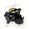 Stroller Cup Holder With Phone Holder, 3-in-1 Universal Bottle Holder, Double Drink Holder With 360-degree Rotatable Walker Phone Holder