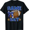 Game Day Football Season Football Mama Girl Blue Gold Vibes T-Shirt Unisex T-Shirt