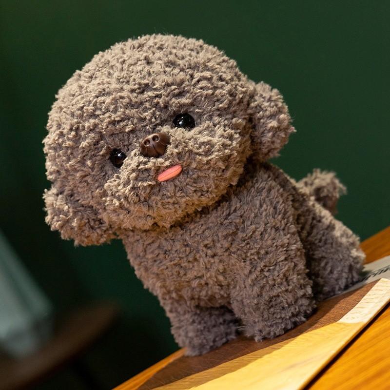 Frise Bichon Realistic Stuffed Dog Plush Toy  Poodle Doll Soft Gift Birthday