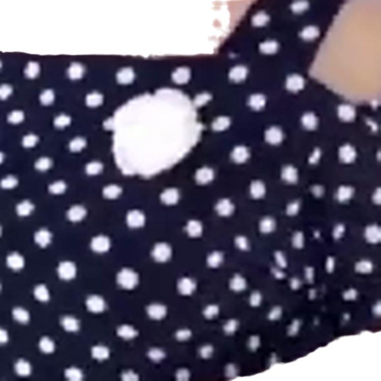 

Летнее женское платье в горошек 2024 - Европейский и американский стиль XXXL чёрный