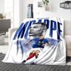 Star Player Kylian Mbappé Blanket Soft Warm Cozy Perfect for Sofa Bedding Livingroom Four Seasons Multipurpose Warmthful Decor