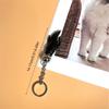 Stylish Men Keychain Crocodiles Skin Miniature Claw Pendant for Keys and Accessories Fashionable Key Chain Accessory