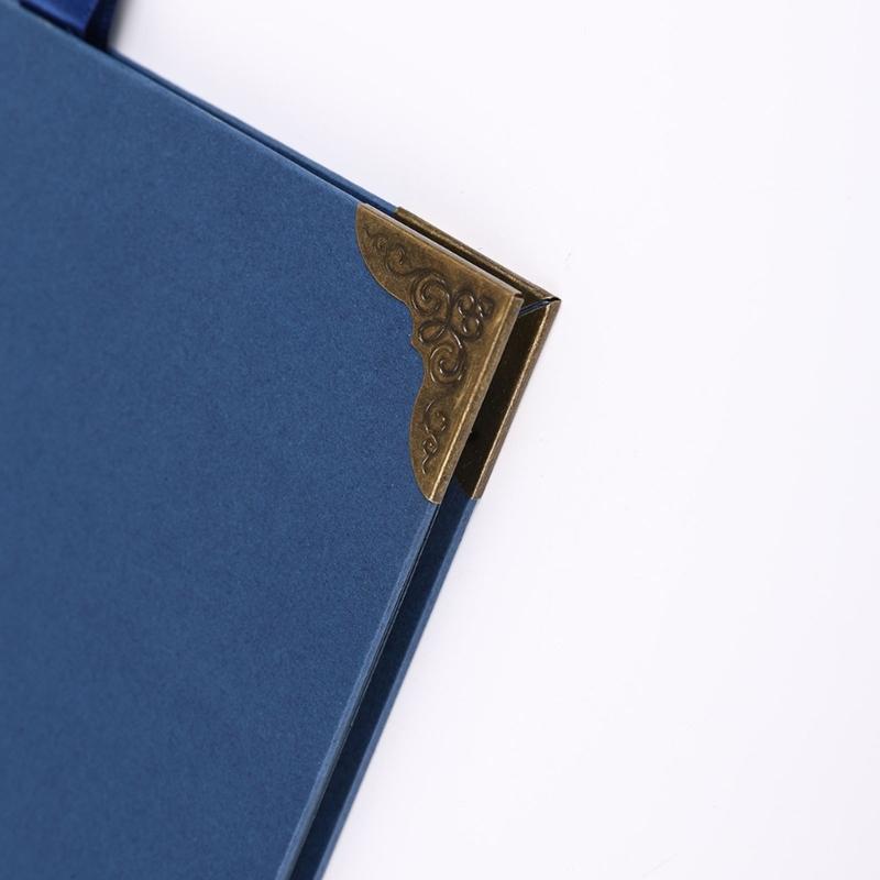DIY Scrapbook Album 8palcová čtvercová prázdná stránka pro uchování vzpomínek Papír 30 listů Držák na fotografie Kniha vzpomínek s mašlí
