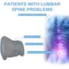 Ergonomic Lumbar Support Pillow,Memory Foam Back Cushion with Machine Washable Cover, Lightweight, Medium Soft Firmness