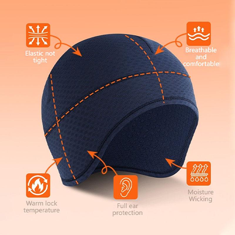 Gtubike Winter Hats Windproof Sweat Absorption Soft Warm Outdoor Cycling Hat Running Skiing Sports Beanie Autumn Winter Hat