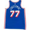 Nike NBA Philadelphia 76ers V.J. Ejiukum 77 Pull à col en V Maillot de Basketball Confortable Maillot Unisexe DX8620-496