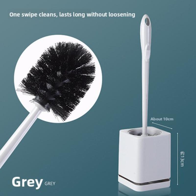 Toilet Brush Without Dead Corners, Toilet Brush Without Drilling Holes, Wall-mounted Long-handled Toilet Cleaning Brush, Cleaning Brush Set