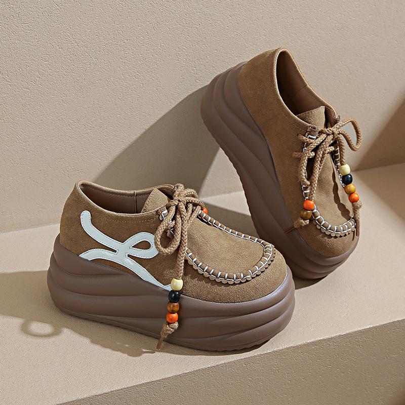 

Лето 2025 новые коричневые ретро баотоу полушлепанцы женские уличные шорти Ле платформа маффин Бокен обувь 39 хаки