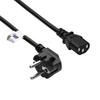 Kabel zasilający 3-pin do monitora drukarki Akyga AK-PC-06A IEC C13 - CEE 7/7 3m