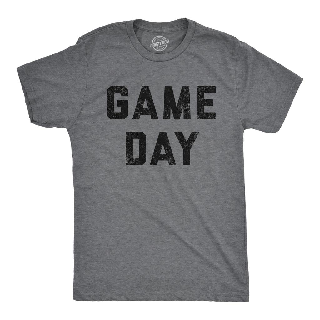 Mens Game Day T Shirt Funny Football Sunday Big Game Sports Graphic Tee