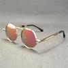 Vintage Punk Style Sunglasses Men Retro Round Metal Frame Women Sun Glasses Fashion Eyewear  Mujer
