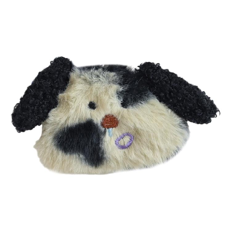 Playful Plush Dog Brooch Pin Stylish Bag Pendant Statement Hanging Ornament Plush Texture for Casual or Formal Event