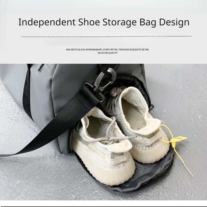 Waterproof Oxford Short Trip Travel Bag Independent Shoe Storage Luggage Bags Unisex Outdoor Leisure Sports Yoga Fitness Bag