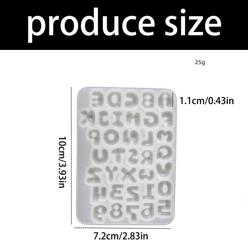 Cijfer en Letter Siliconen Vormen Eenvoudig Los te Maken Voor Handgemaakte Keycap Hars Bedeltje Toetsenbord Decoratie en Epoxy Hars