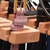 Wooden Belt Hanger 2-in-1 Design 14 Slots Space-Saving Eco-friendly Multifunctional Belt Organizer for Closet