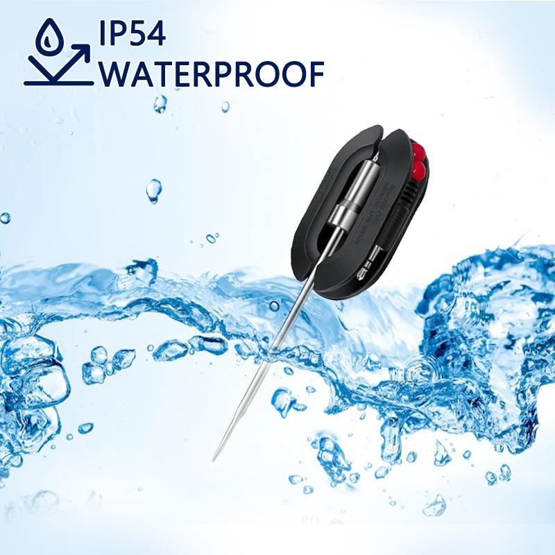 Kabelloses digitales Fleischthermometer mit Bluetooth, sofortiges Ablesen, für drinnen und draußen, zum Kochen von Speisen, BBQ-Grill, Ofen, Smoker, unterstützt 2/4 Sonde