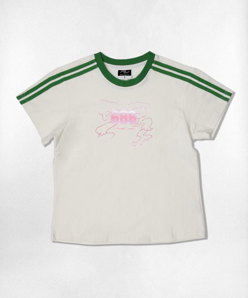 Nasyujeueol Liquid Ribbon Semi-Crop Short Sleeve T-Shirt 6 Colors