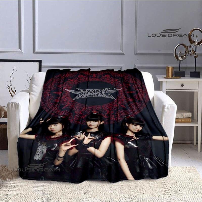 Babymetal kombinovaná deka dětská hřejivá krásná deka flanel měkká a pohodlná domácí cestovní deka dárek k narozeninám