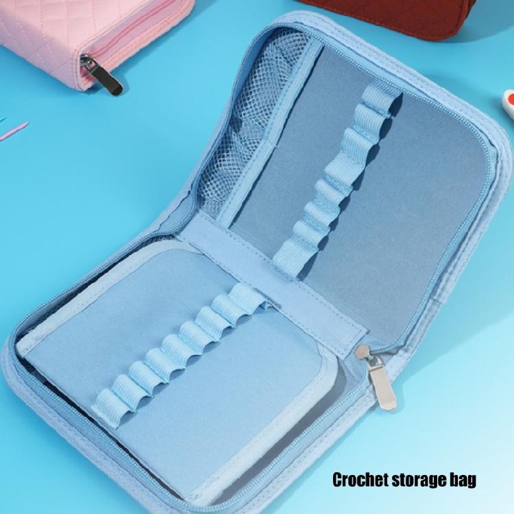 Crochet Hook Case Empty Crochet Needle Case Crochet Organiser Storage Bag Portable Sewing Supplies Organiser Case