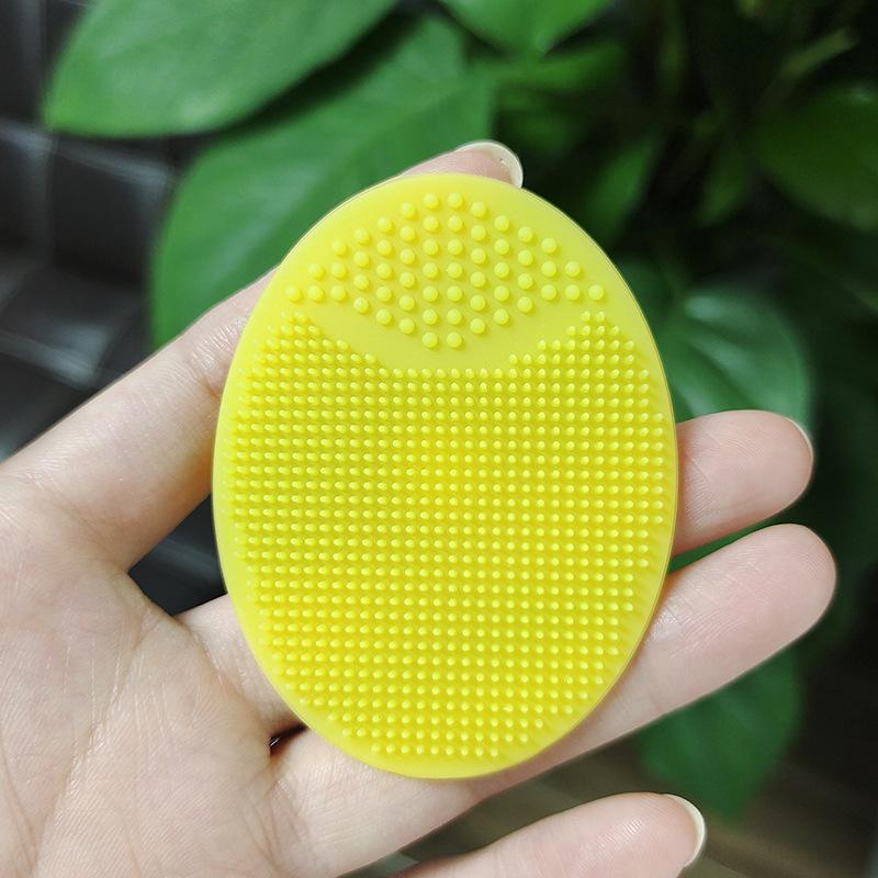 

1шт Мягкая силиконовая щетка для лица Очищающее и массажное средство Ручная очищающая щетка для лица Отшелушивающий силиконовый скраб для лица для женщин и мужчин небесно-голубой