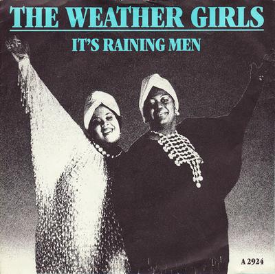 7-Zoll Schallplatte WEATHER GIRLS - It's Raining Men CBSA2924 CBS 1984 UK Soul/Funk Gebraucht