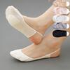 5 Pairs Women Invisible Boat Socks, summer thin shallow mouth design. Anti-slip half sole, heel drop-proof, comfortable socks