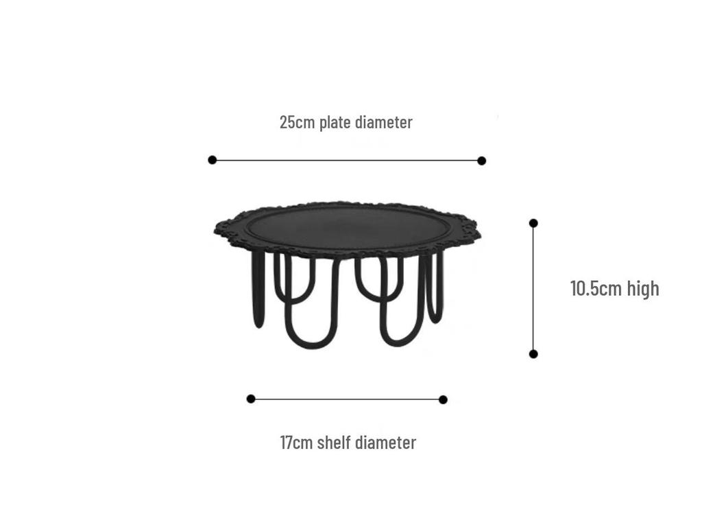 Silver Dessert Display Stand for Corporate Coffee Break and Afternoon Tea