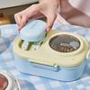 Sealed 3 grids Lunch Box Fresh Keeping Picnic Box Lunch Box with fork spoon  Outdoor Activities