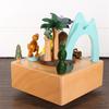 Dinosaur Land Music Boxes, Wooden Crafts, City In the Sky, Home Ornaments Decoration, Christmas, New Year's, Birthday Gifts