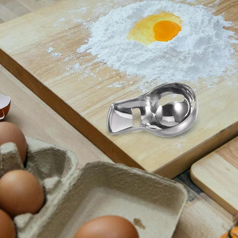 Egg White Separator Stainless Steel Tools Eggs Yolk Filter Gadgets Kitchen Accessories Separating Funnel Spoon Divider Utensils