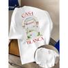 Hot Casablanca Aesthetic Architectural Graphic Print T-Shirt Men Women Cotton O-Neck Short Sleeve Summer Tee Neutral Streetwear Casual Oversized Top