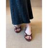 Vintage Round Head Hollow Niche Design Open-toed Sandals Women's Soft-soled Commuter Wedges Roman Sandals