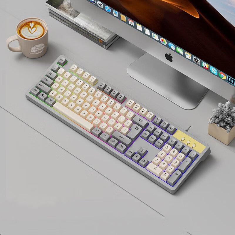 Qisha Mechanical Feel Wired Gaming Keyboard