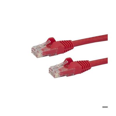 STARTECH Cat6 UTP Network Cable Without Hook - 50 Cm Red - Anti-snag RJ45 Ethernet Cord - Patch Cable