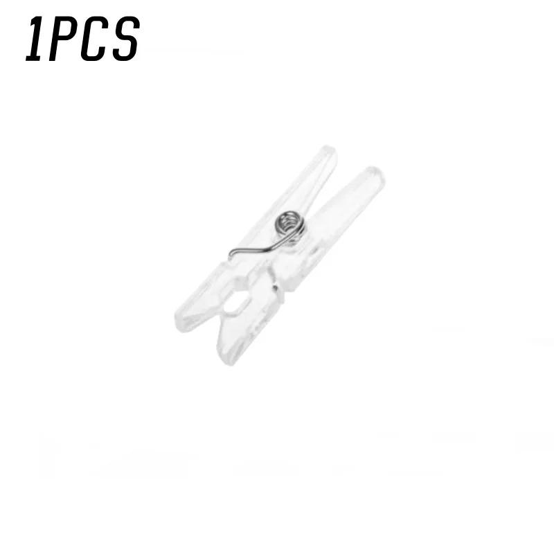 100 de bucăți 35 mm mini agrafe transparente de primăvară pentru haine hârtie foto agrafe agrafe de haine agrafe de artizanat pentru decorarea casei de petrecere