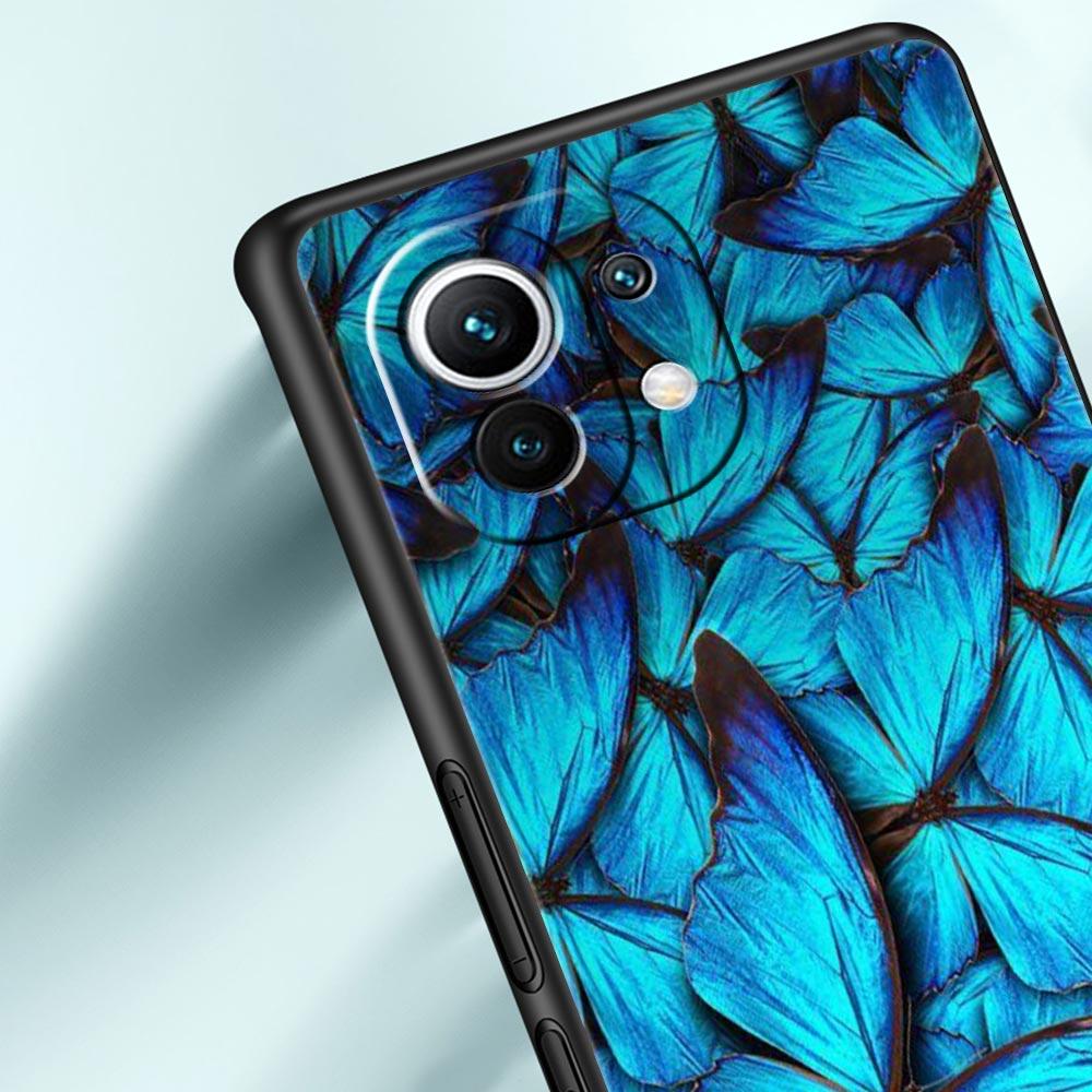 Etui na telefon dla Xiaomi Poco X4 X3 NFC F3 F4 M3 M4 Mi Note 12T 10 11 Ultra 11T 13 Pro 10T 12 Lite 9T 5G Miękkie etui motyl