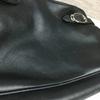 Cole Haan Leather Hand/Shoulder Bag Black with Scarf Decoration Stylish(USED)