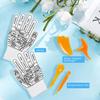 Reflexology Socks with Massage Tools and Gloves, 2 Pair Foot Massage Socks, 1 Pair Gloves, 4 Massage Tools, Acupoint Massage Tools Sets for Man and