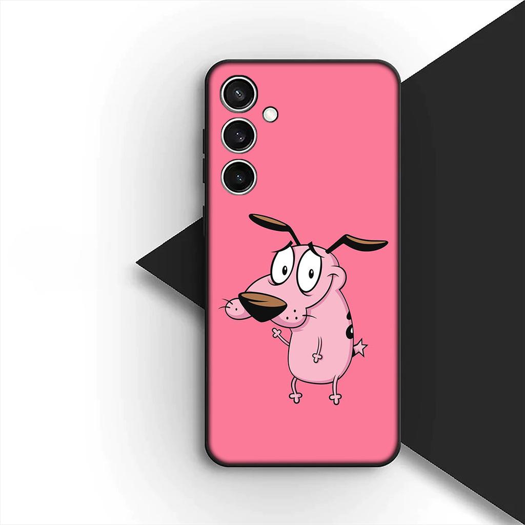 Anime C-Courages C-Cowardlys Dog Phone Case for Samsung Galaxy S20 S22 S21 FE Ultra Plus A07 A17 A15 A16 A25 A57 A37 Cover