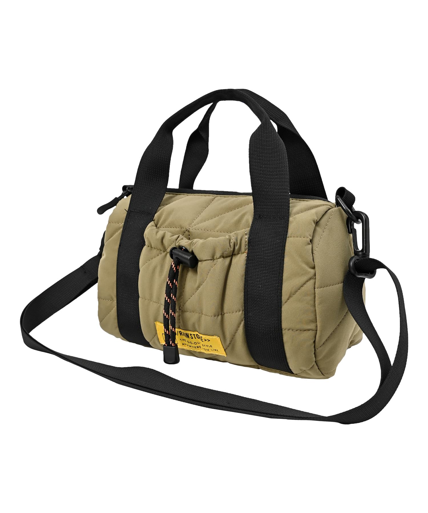 

KiU Square Padded Mini Boston Mini Bag with Shoulder Strap and Bag, Waterproof, Water-Repellent, Quilted, Pocket, Simple, Stylish, Cute, Casual,