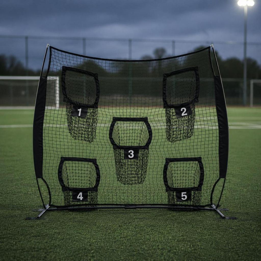 Quick Assembly Sports Training Net Five Target Layout for Baseball Softball