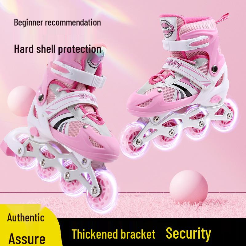 Kids' Inline & Ice Skates Set for Ages 3-15 - Beginner Rollerblades for Boys & Girls
